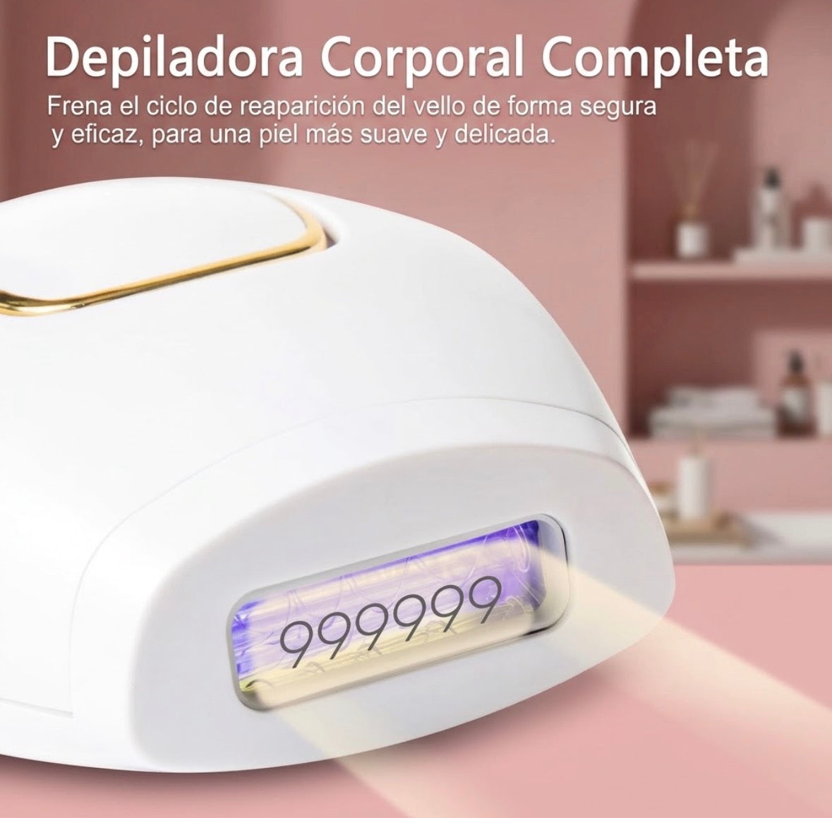 LuxeSkin IPL Pro — Depiladora de Luz Pulsada e Indolora en Casa