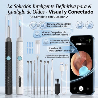Otoscopio Limpiador de Oídos con Cámara HD WiFi