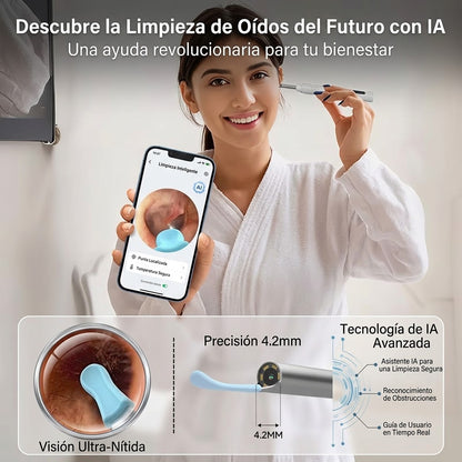 Otoscopio Limpiador de Oídos con Cámara HD WiFi