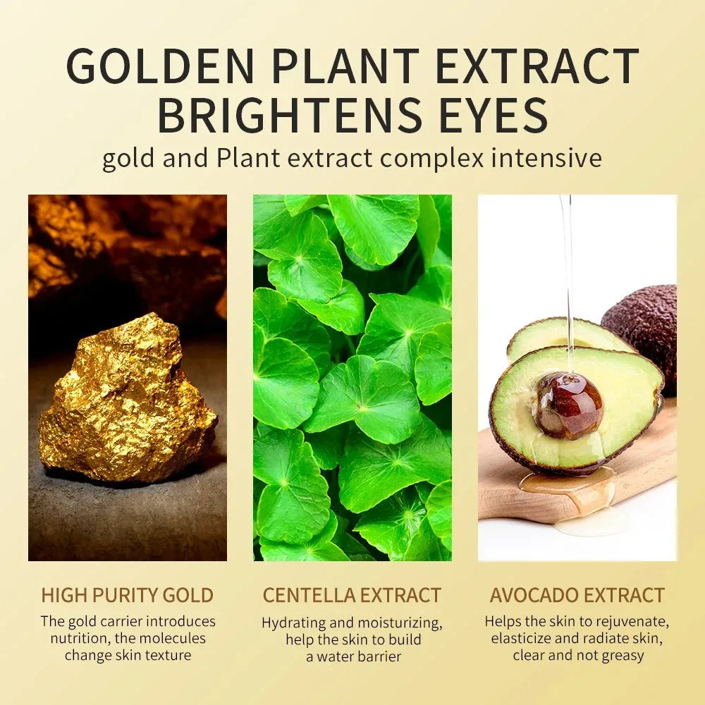 Parches de Aguacate y Oro para el Contorno de Ojos (60/120 uds)