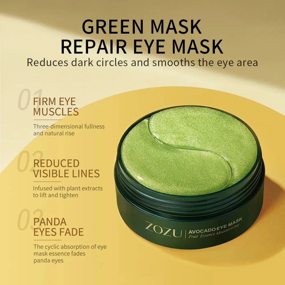 Parches de Aguacate y Oro para el Contorno de Ojos (60/120 uds)